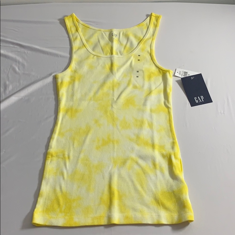 Yellow Tie Dyed Tank Top New With Tags Gap… - Picture 1 of 7